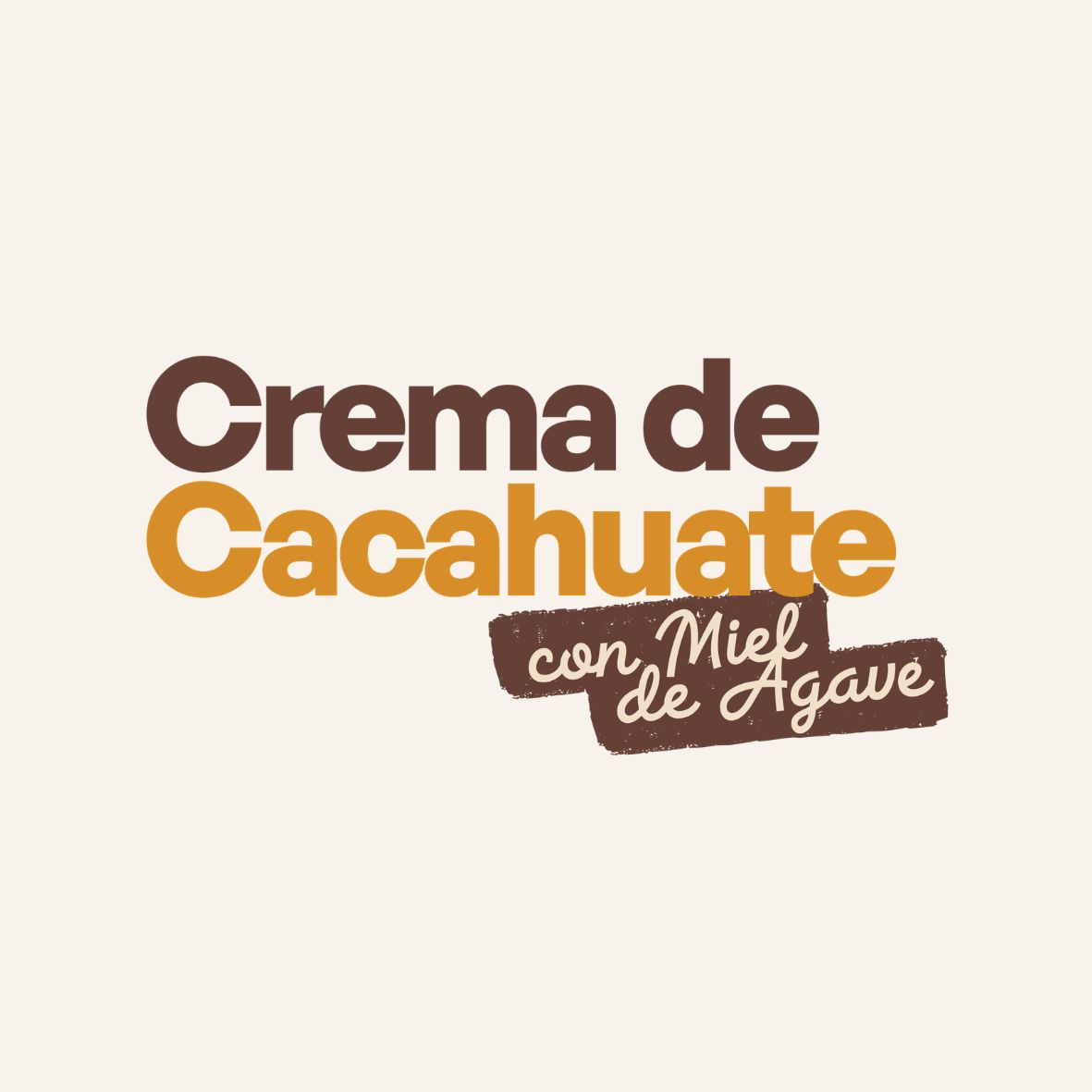 Crema de Cacahuate Miel de Agave