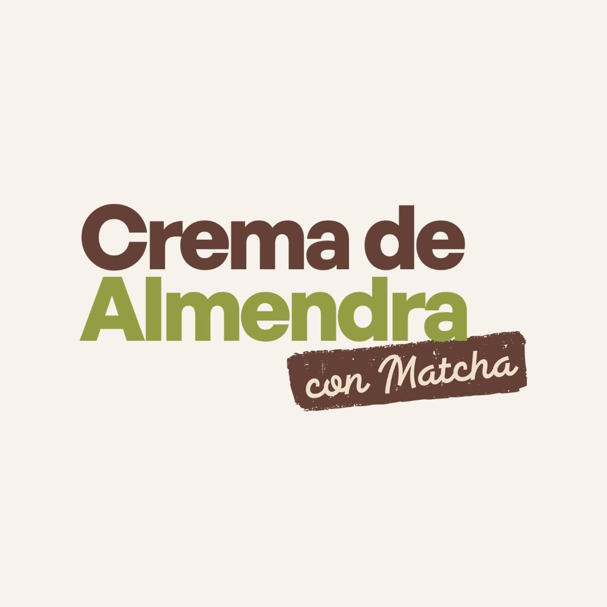 Crema de Almendras Matcha